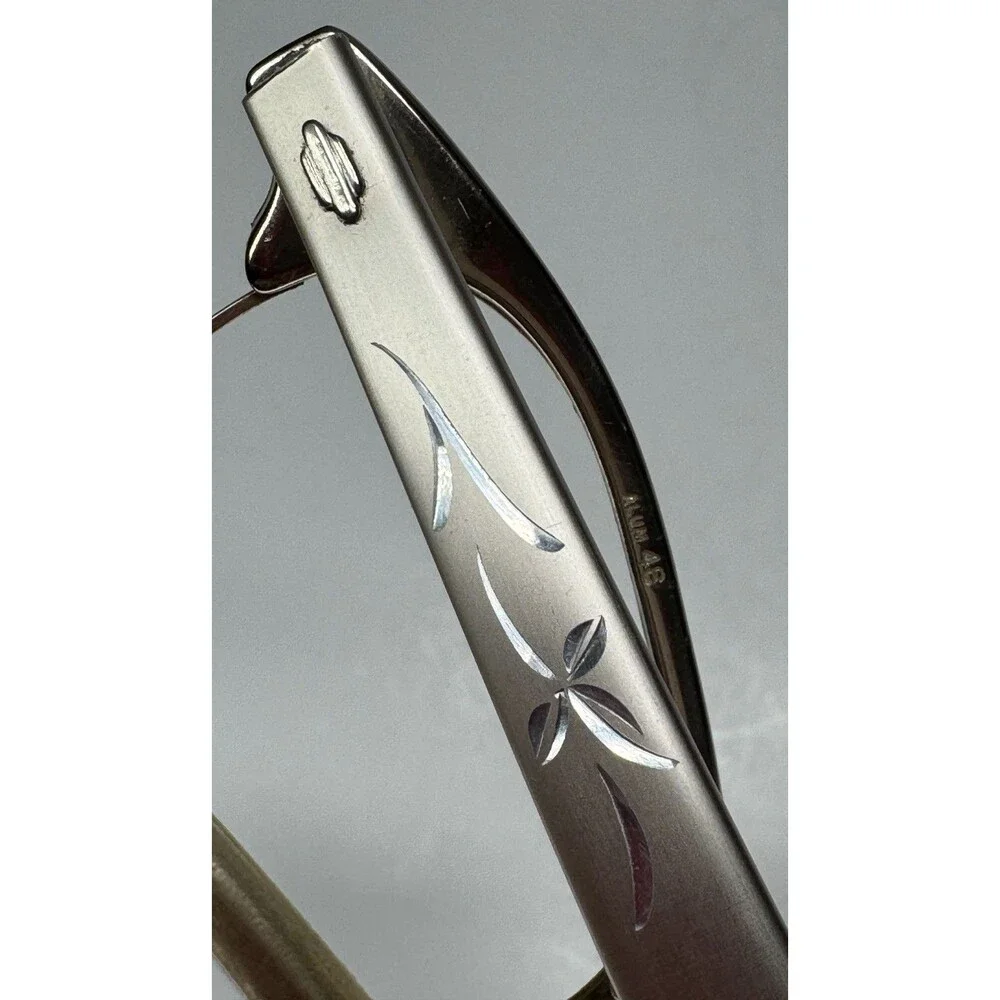 VTG Art Craft Aluminum Cat Eye Eyeglasses Frames 12k GF USA Retro MCM Prop